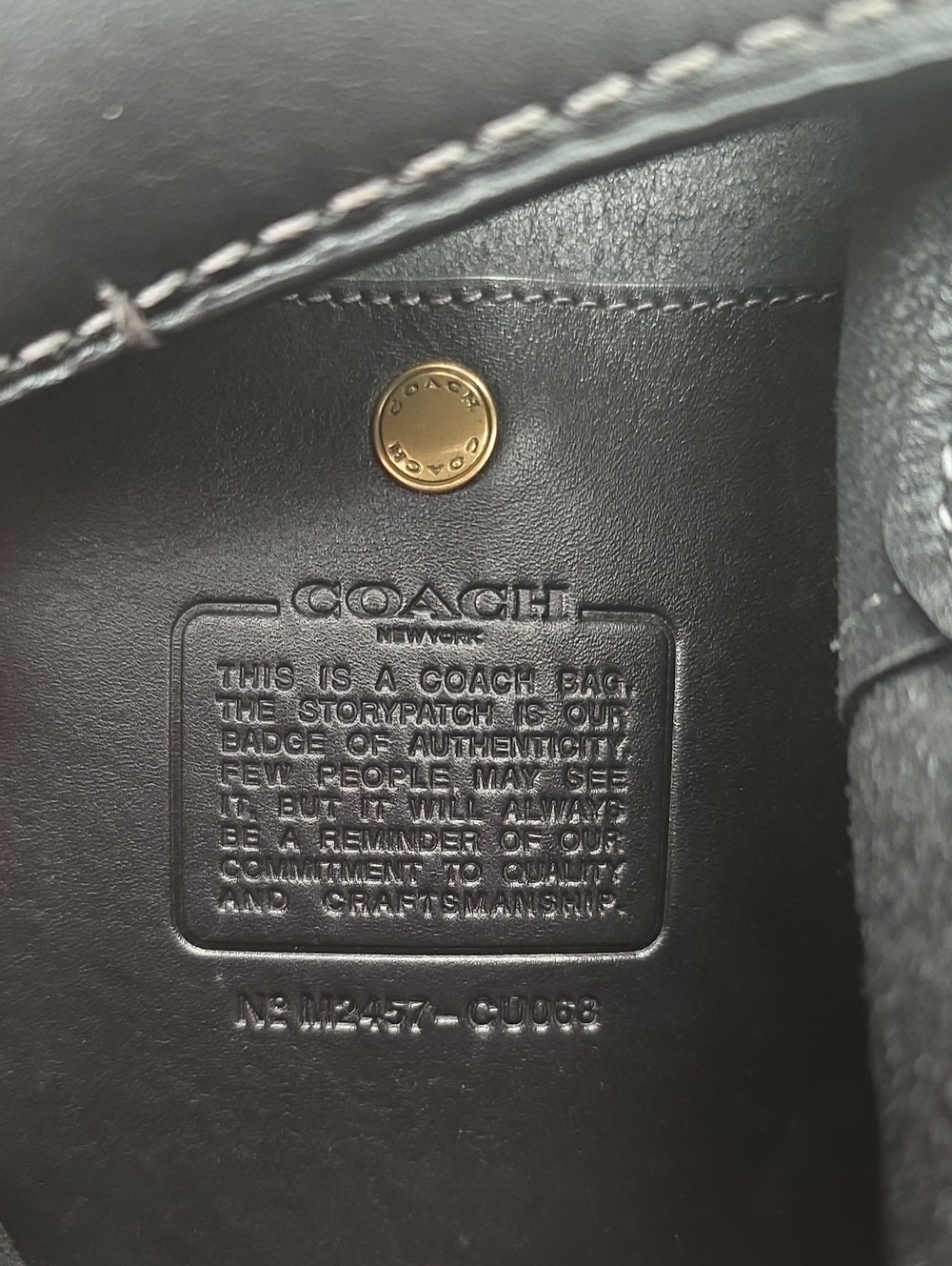 Coach Black Leather Brooklyn 28 Bag - Picture 15 of 16